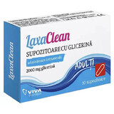 LaxaClean Glyzerin-Zäpfchen für Erwachsene, 10 Stück, Viva Pharma