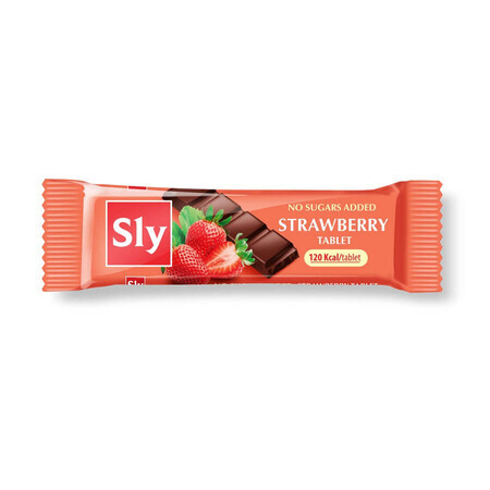 Erdbeer-Schokoriegel, 25g, Sly Nutrition