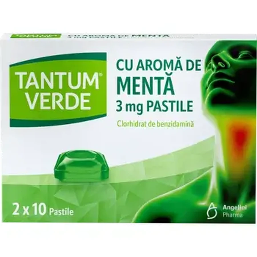 Tantum Verde con Sabor a Menta, 20 gotas, Csc Pharmaceuticals