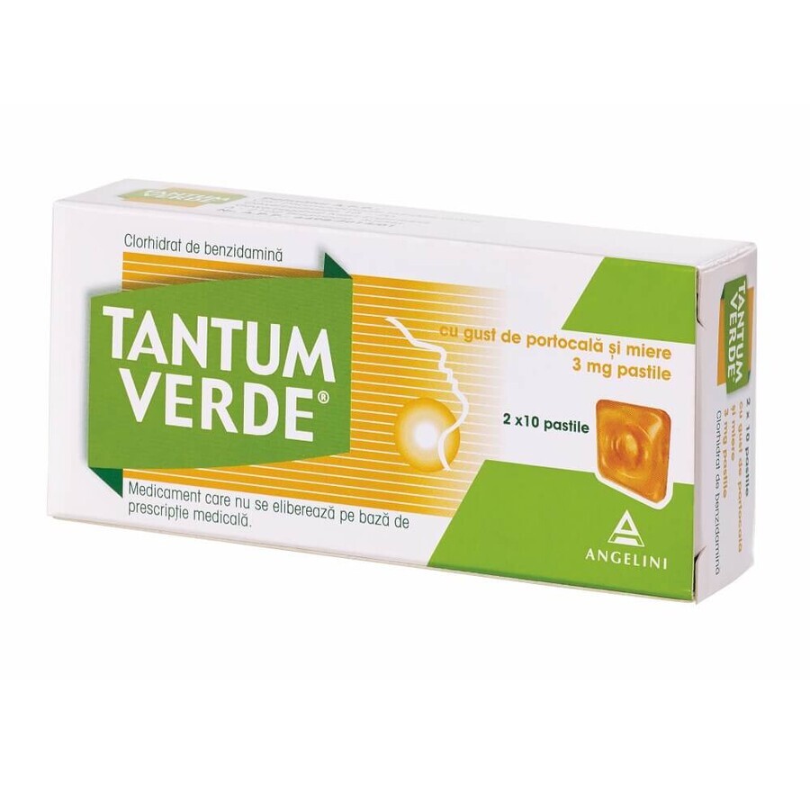 Tantum Verde con sabor a naranja y miel, 20 gotas, Csc Pharmaceuticals