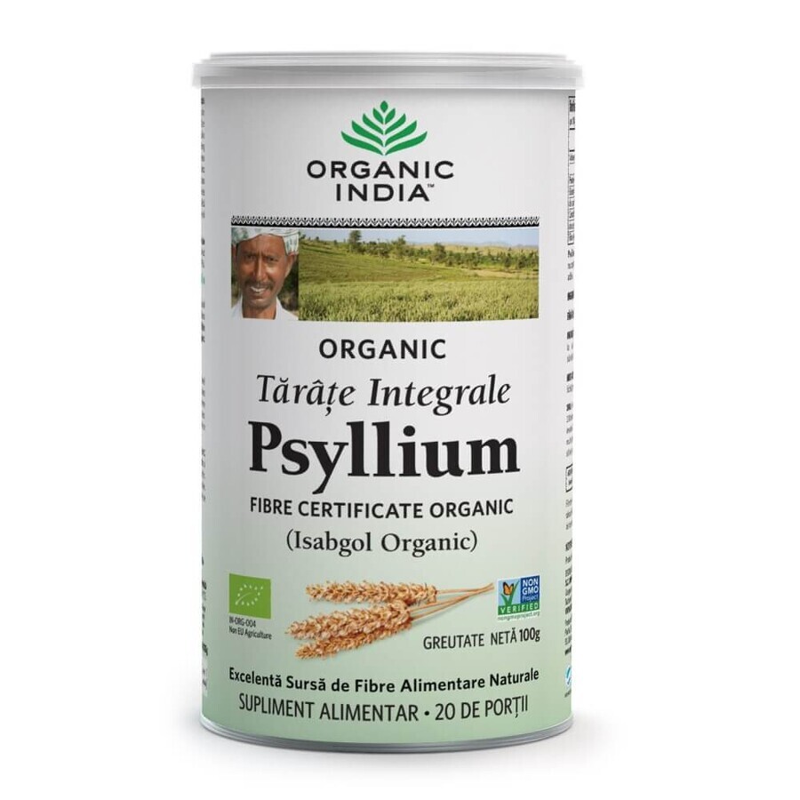 Psyllium volkoren taart, 100g, Biologisch India