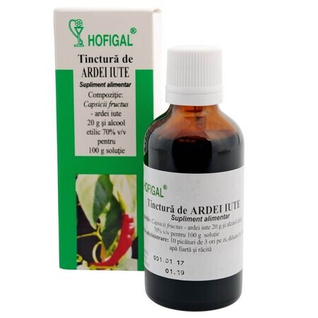 Tintura di peperoncino, 50 ml, Hofigal