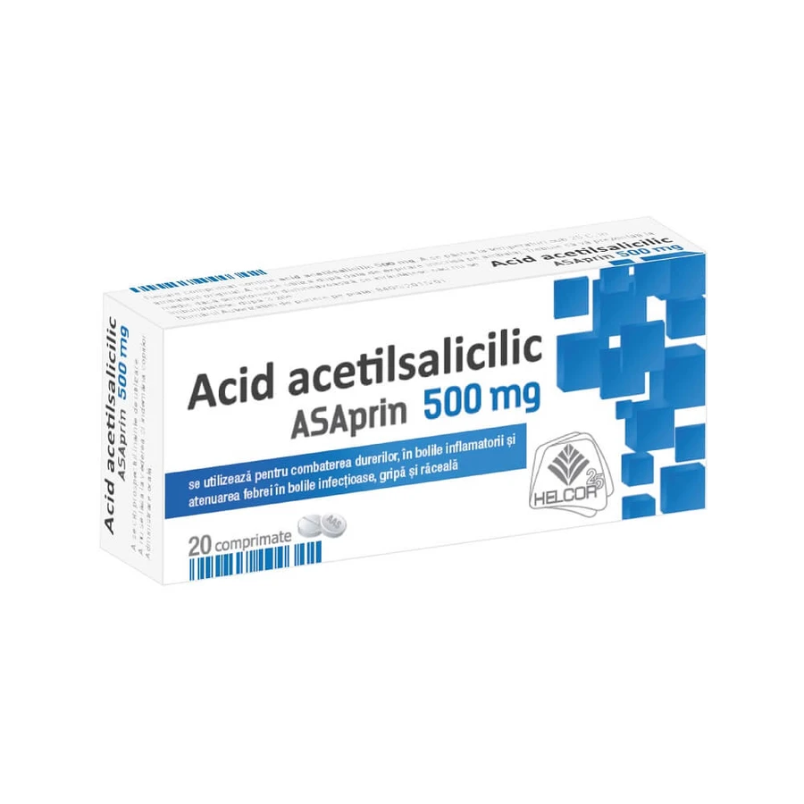 Asaprin 500 mg, 20 compresse, Helcor