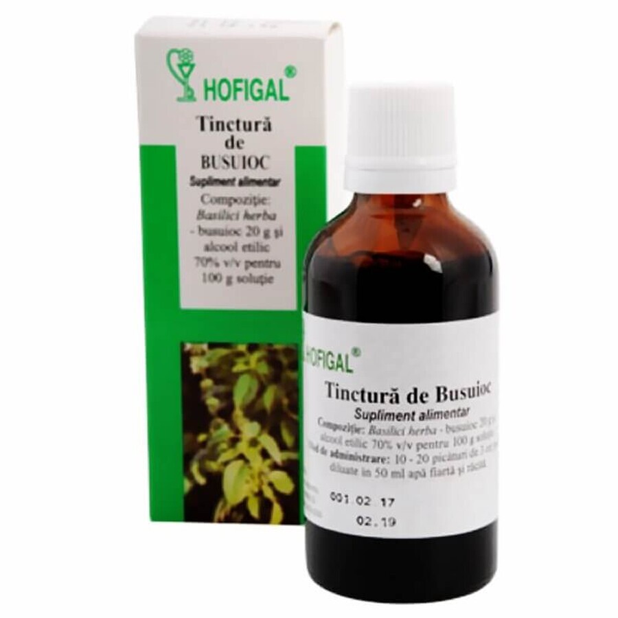 Tintura de albahaca, 50 ml, Hofigal