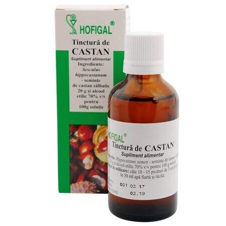 Tintura de castaño, 50 ml, Hofigal