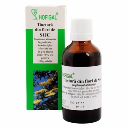 Elderflower Tincture, 50 ml, Hofigal