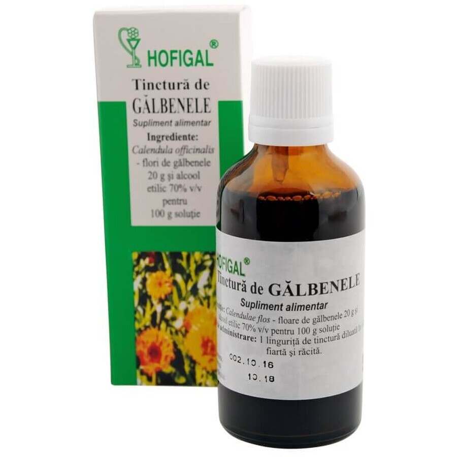 Tintura de caléndula, 50 ml, Hofigal