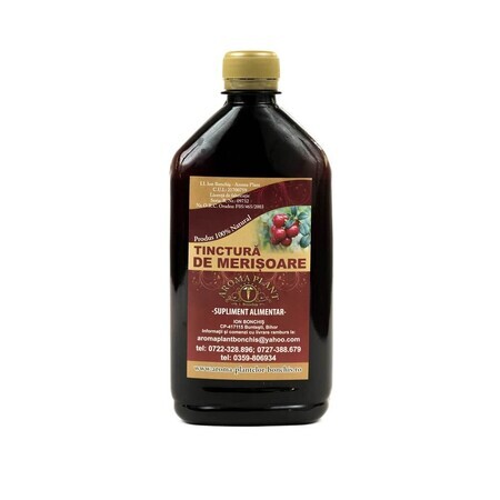 Tintura di mirtillo rosso, 500 ml, pianta aromatica