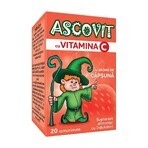 Ascovit con Vitamina C sabor fresa, 20 comprimidos, Omega Pharm