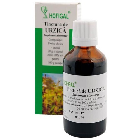 Tintura de ortiga, 50 ml, Hofigal