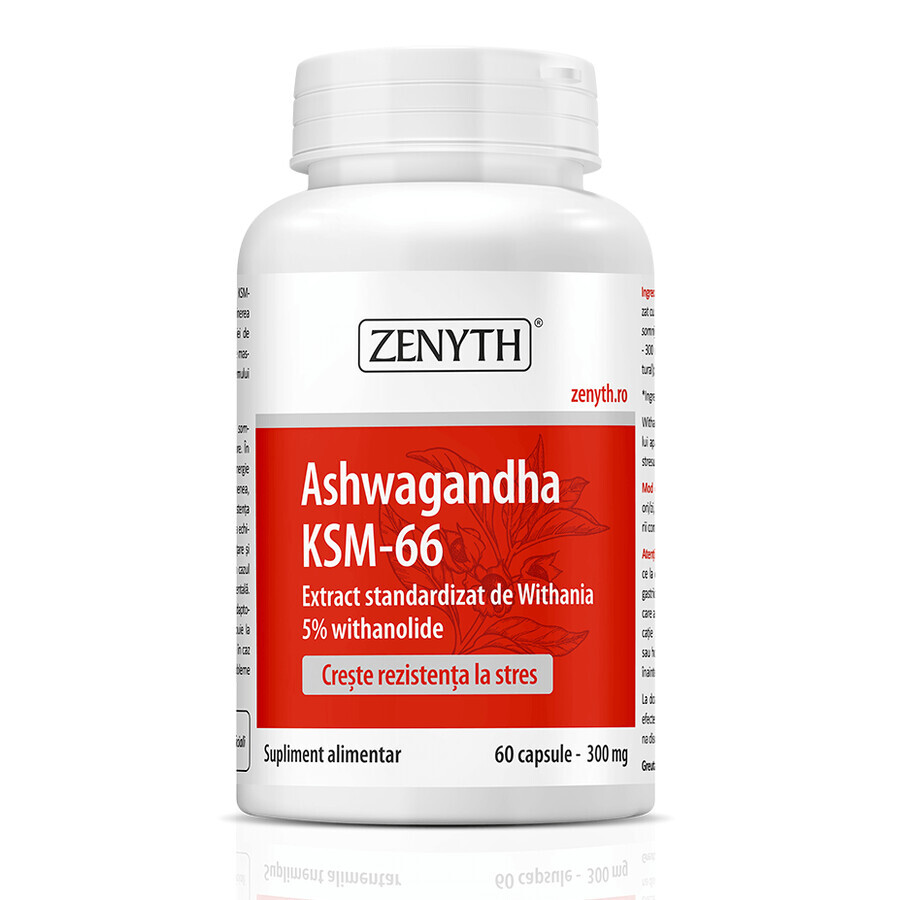 Ashwagandha KSM-66, 60 capsules, Zenyth