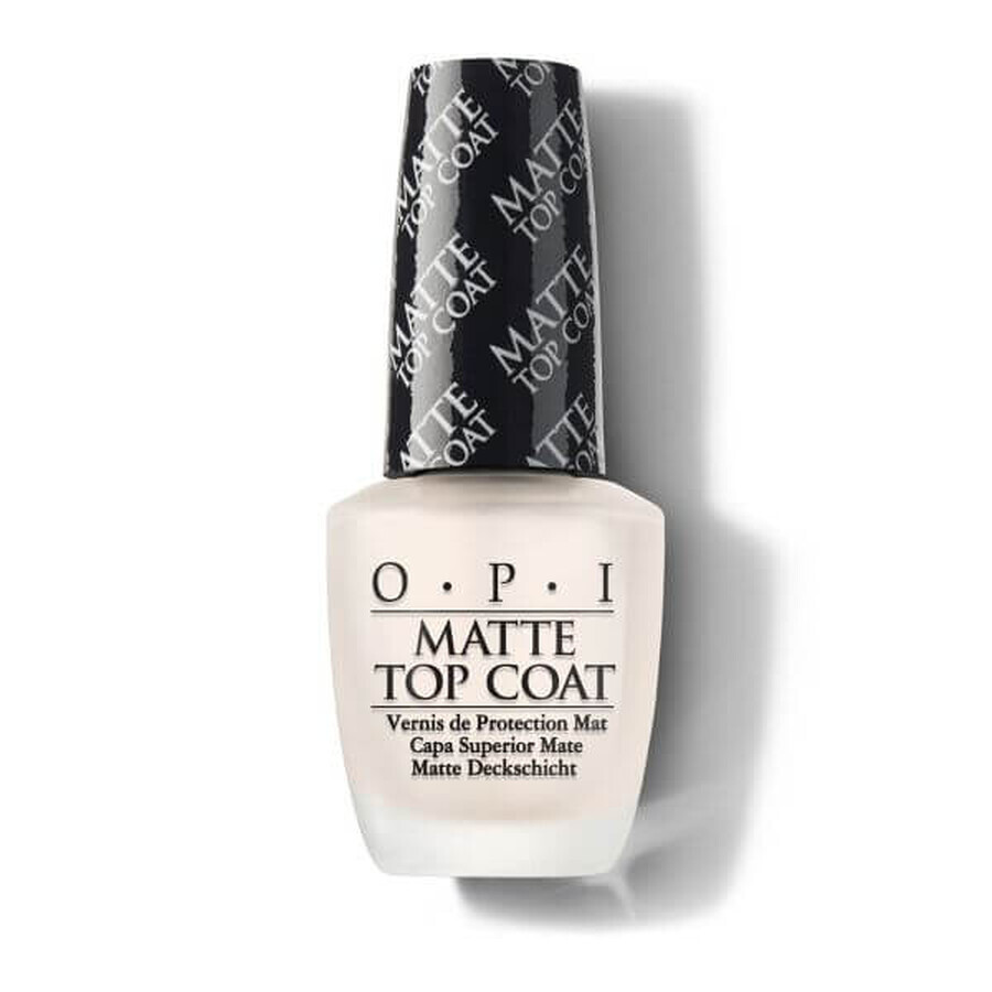 Top mat de sigilare a lacului de unghii Matte Top Coat, 15 ml, OPI