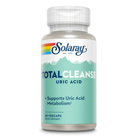 Total Cleanse Ácido Úrico Solaray, 60 cápsulas, Secom