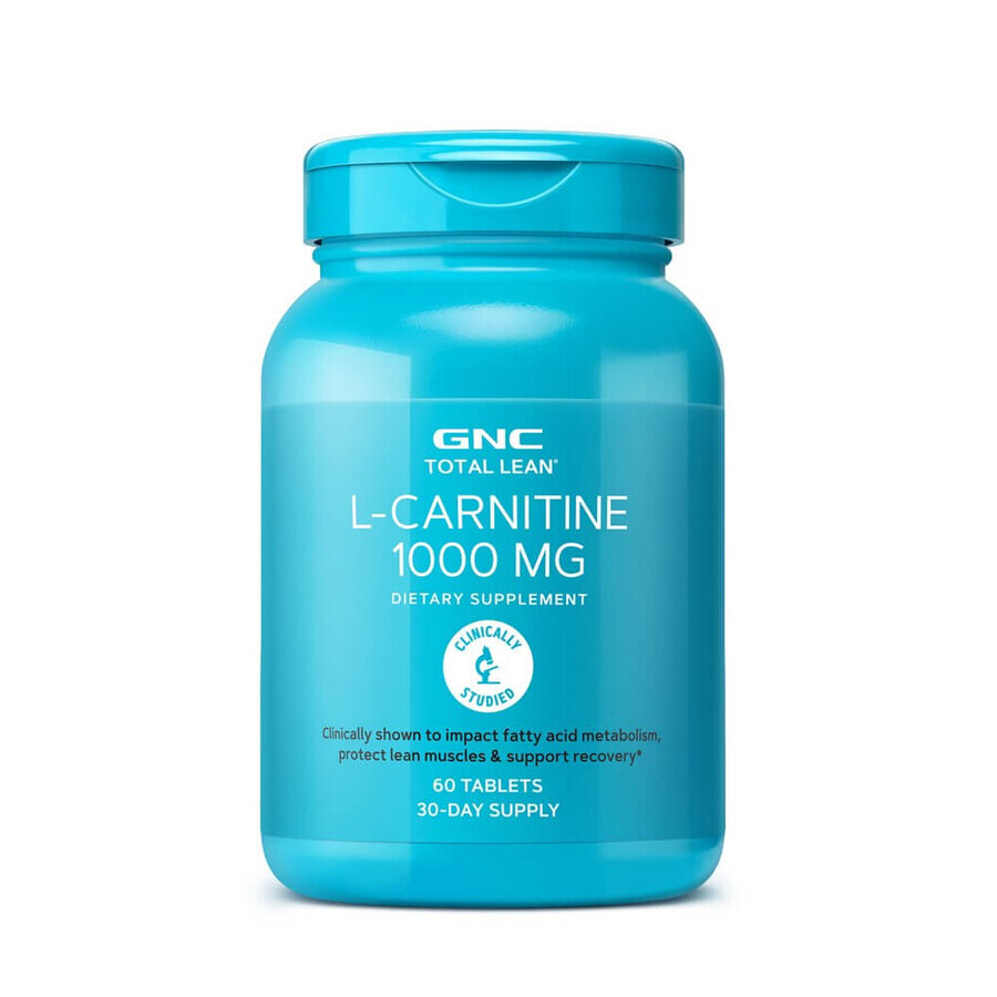 L-carnitina magra totale 1000 mg (265430), 60 compresse, GNC