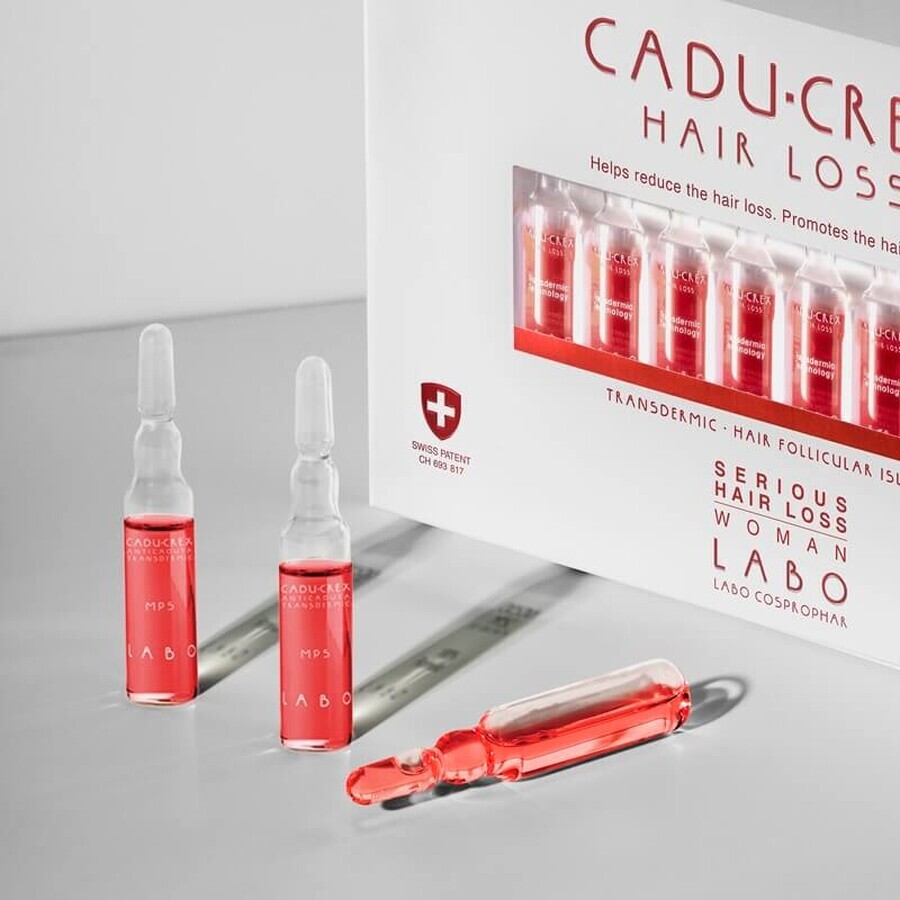 Tratamiento contra la caída avanzada del cabello mujer Cadu-Crex, 20 ampollas, Labo