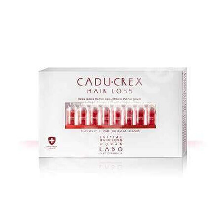 Tratamiento contra la caída del cabello fase severa hombres Cadu-Crex, 20 ampollas, Labo