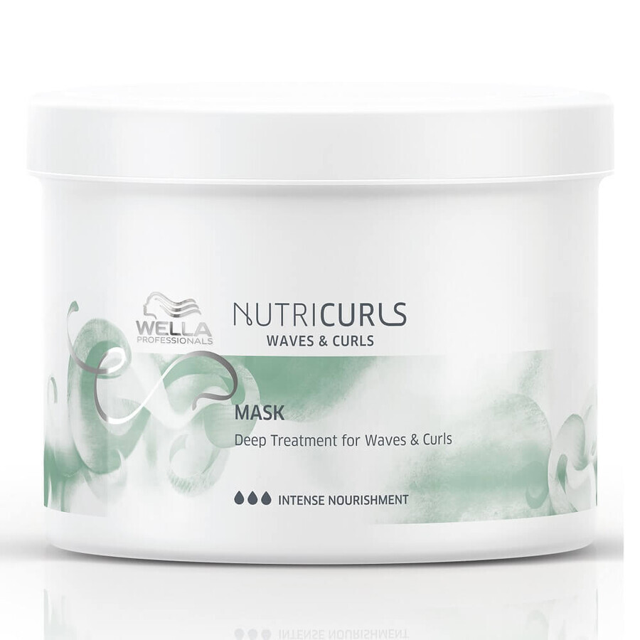 NutriCurls Tratamiento Mascarilla para rizos, 500 ml, Wella Professionals