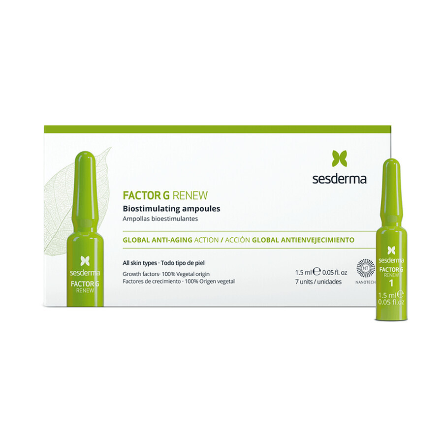 Sesderma Factor G Renew Tratatment insensiv de intinerire, 7 fiole x 1,5 ml 