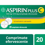 Aspirina Plus C 400 mg/240 mg, 20 comprimidos efervescentes, Bayer