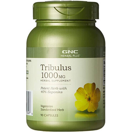 Tribulus 1000 mg Herbal Plus, 90 capsule, GNC