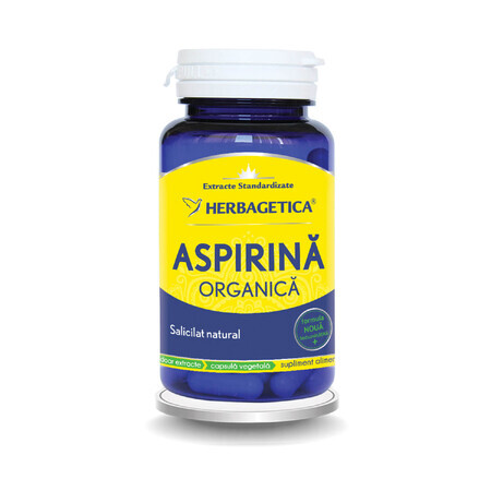 Aspirină Organică, 60 capsule, Herbagetica