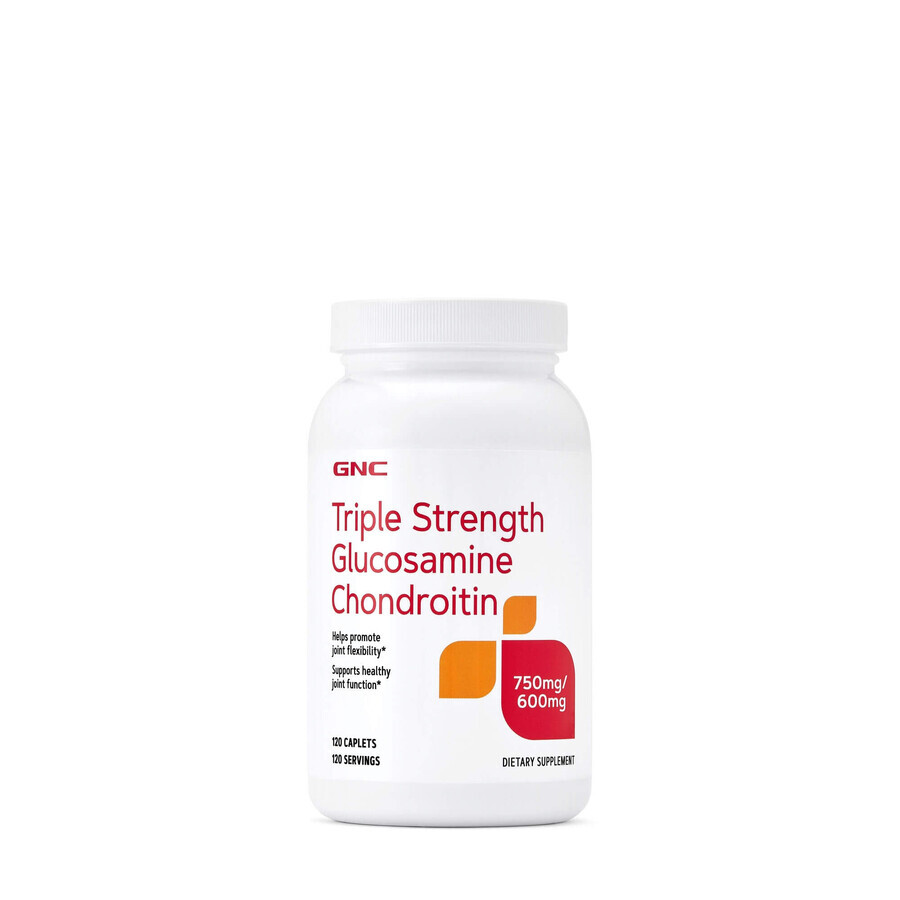 Glucosamina y condroitina triple potencia, 120 comprimidos, GNC