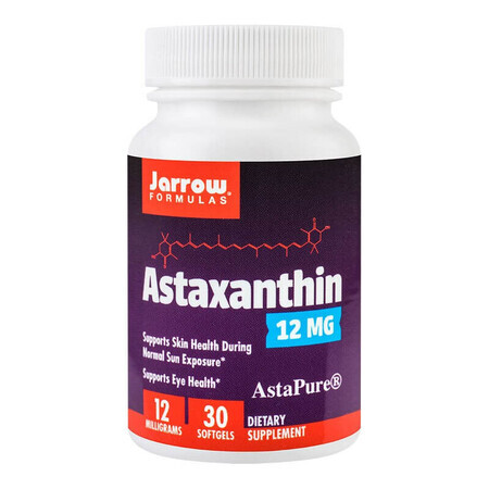 Astaxanthin 12mg Jarrow Formulas, 30 Kapseln, Secom