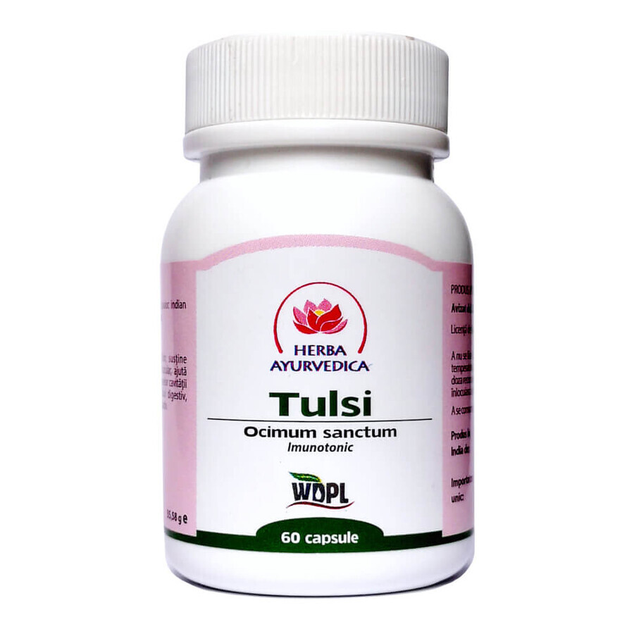 Tulsi, 60 cápsulas, hierba ayurvédica