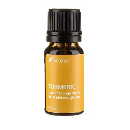 TURMERIC, huile essentielle (curcuma longa), 10 ml, Sabio