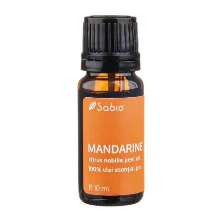 Aceite esencial 100% puro Mandarina, 10 ml, Sabio