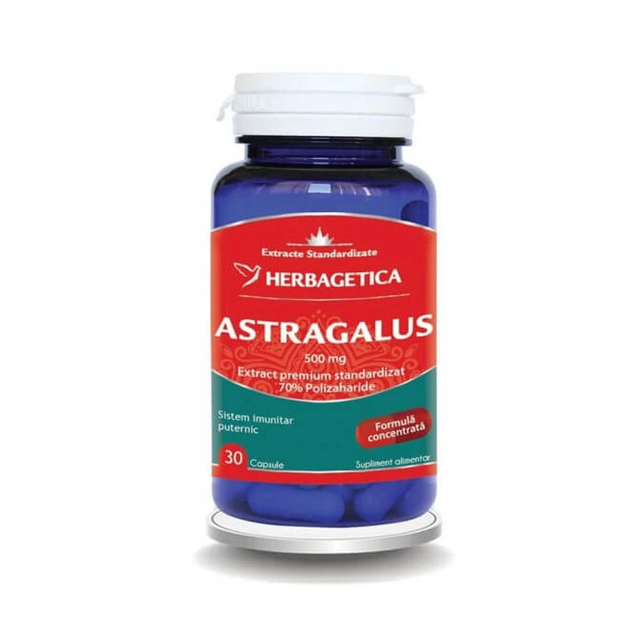 Astrágalo 500 mg, 30 cápsulas, Herbagetica