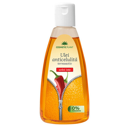 Aceite anticelulítico termoactivo con extracto de guindilla, 200 ml, Cosmetic Plant