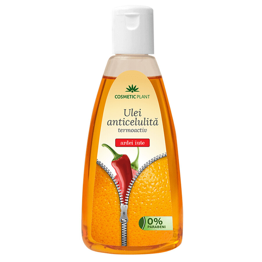 Aceite anticelulítico termoactivo con extracto de guindilla, 200 ml, Cosmetic Plant