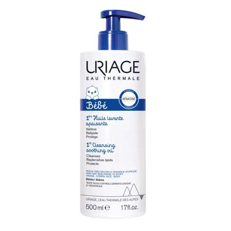 Uriage Bébé - 1ere Huile Olio Lavante Olio Detergente Lenitivo, 500ml