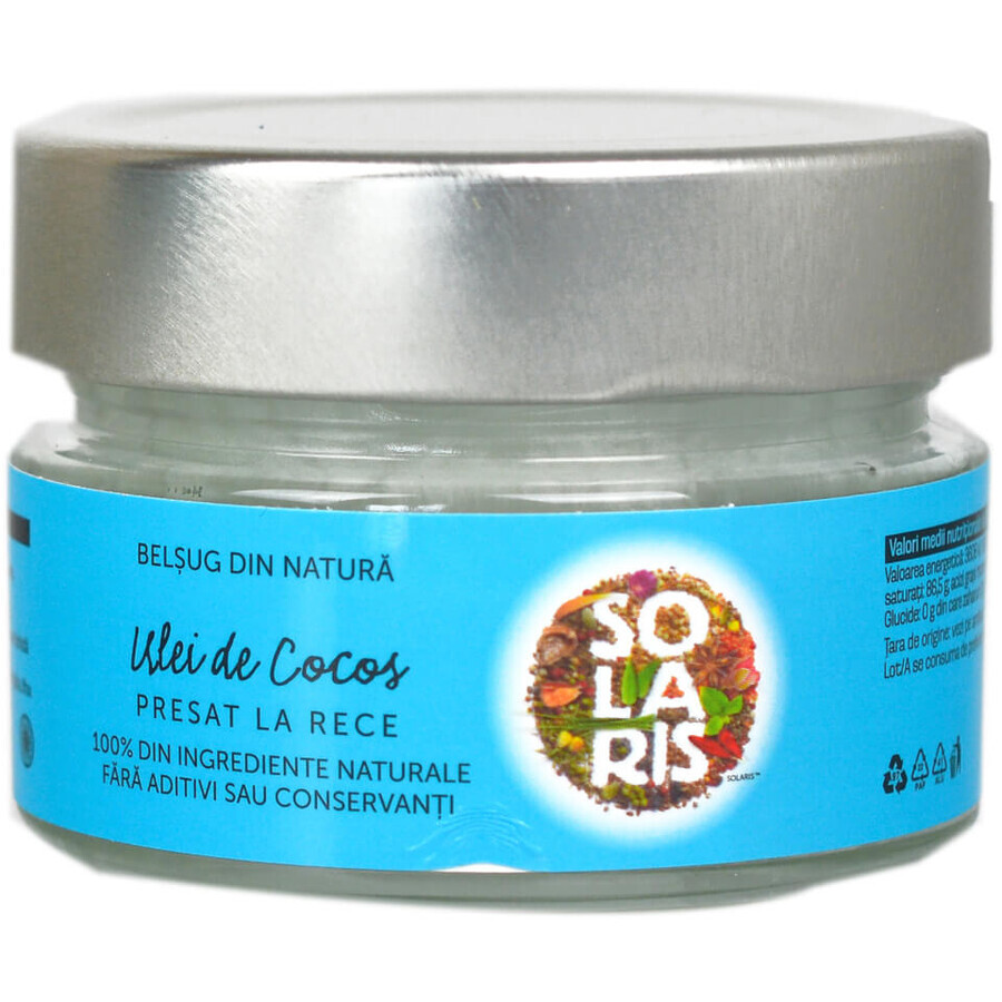 Aceite de coco, 100 ml, Solaris