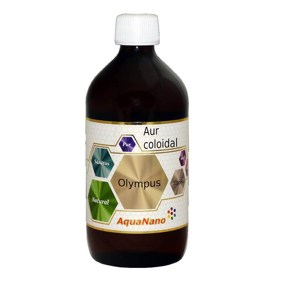 Aur coloidal Oro coloidal 30ppm AquaNano Olimpus, 480 ml, Sc Aghoras Ivent