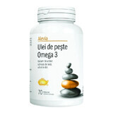 Omega 3 aceite de pescado, 70 cápsulas, Alevia