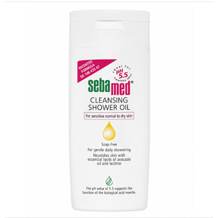 Huile de douche dermatologique, 200 ml, sebamed