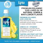 Cod liver oil with lemon flavour, 240 ml, Lysi