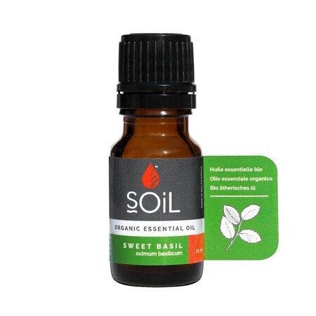 Aceite esencial de albahaca 100% ecológico, 10 ml, SOiL