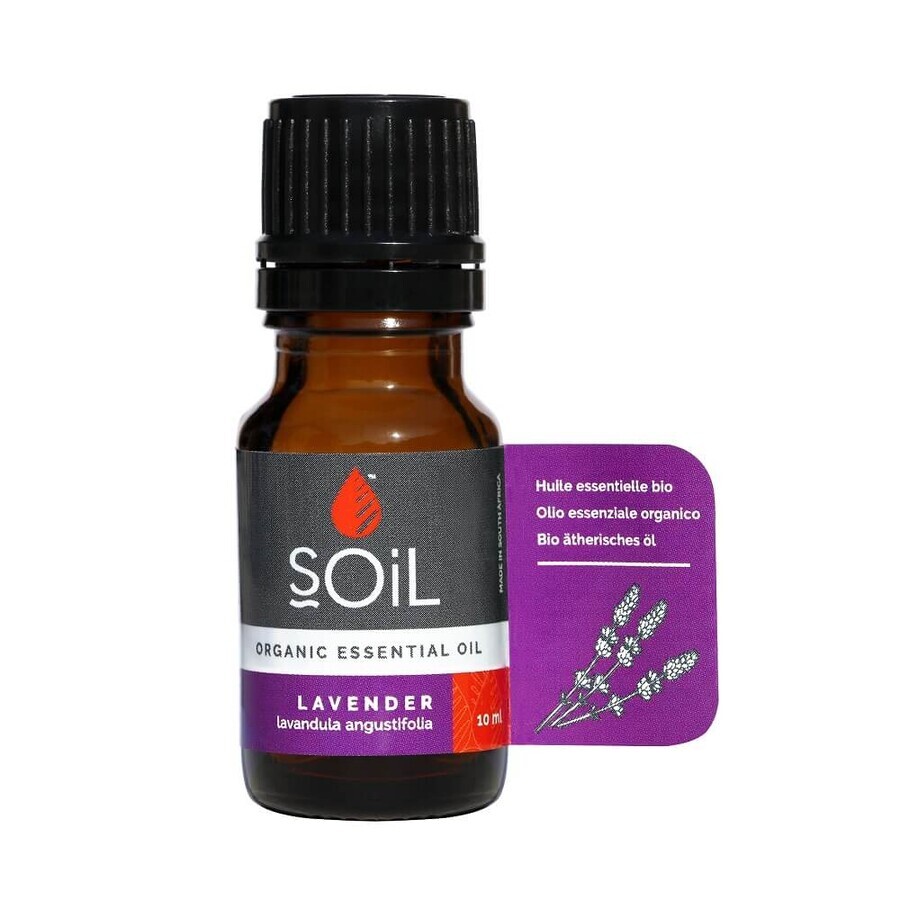 Aceite esencial de lavanda 100% ecológico, 10 ml, SOiL