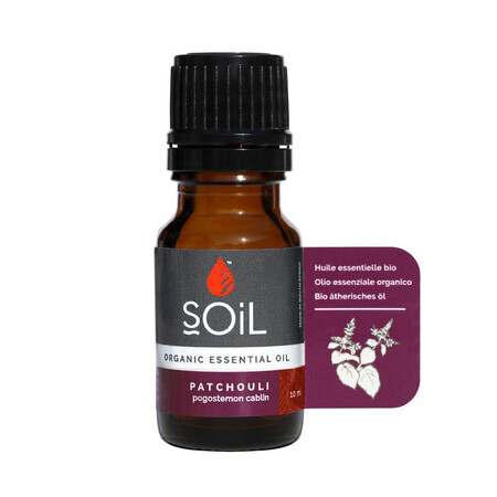 Paciuli Aceite Esencial Puro 100% Orgánico, 10 ml, SOiL