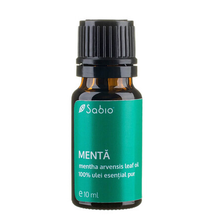 Peppermint pure essential oil, 10ml, Sabio