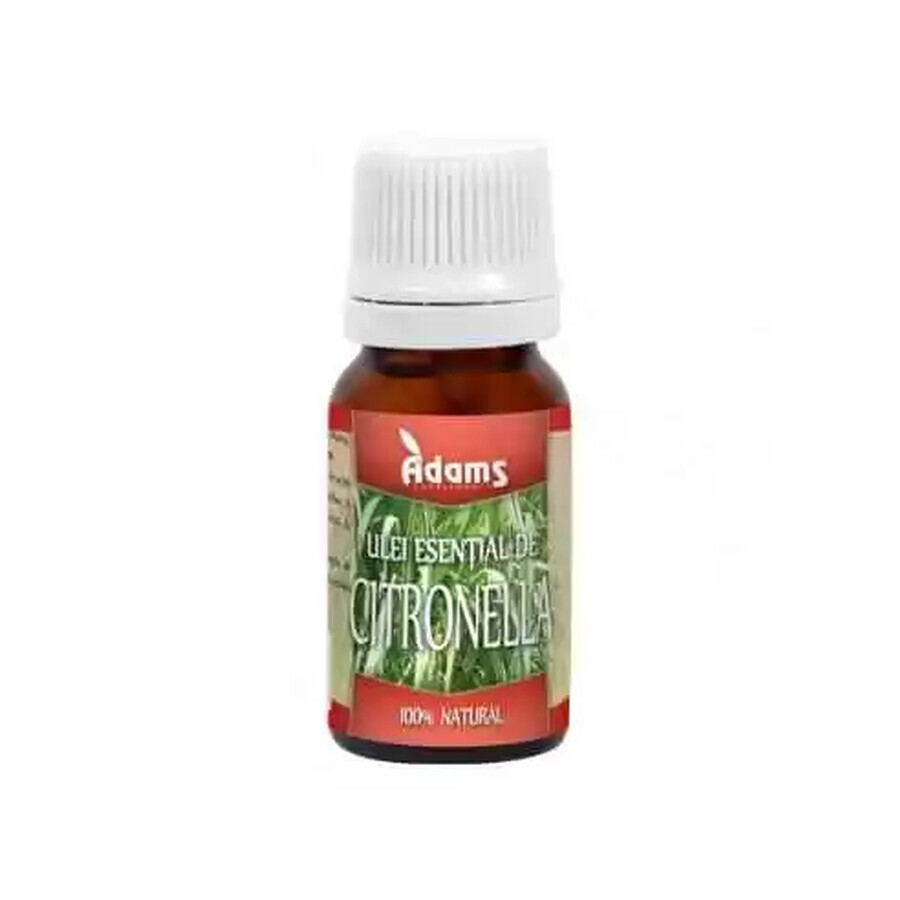 Citronella etherische olie, 10 ml, Adams Vision