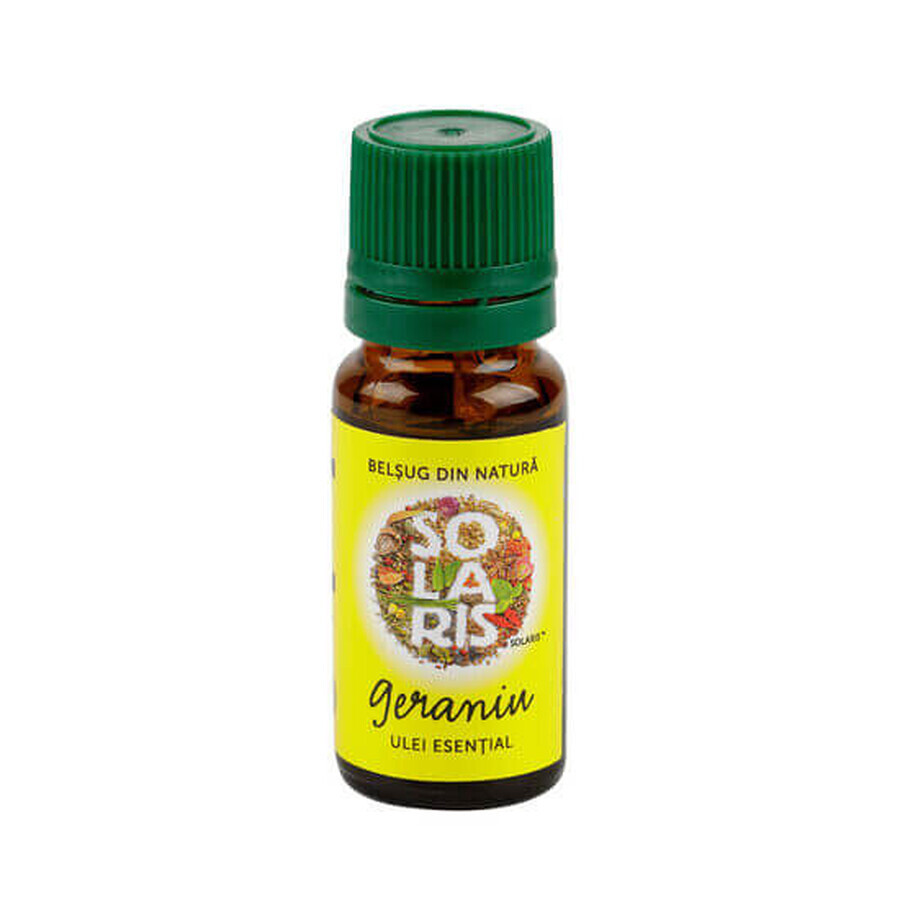 Aceite esencial de geranio, 10 ml, Solaris