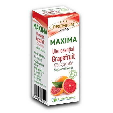 Aceite esencial de pomelo Maxima, 10 ml, Justin Pharma