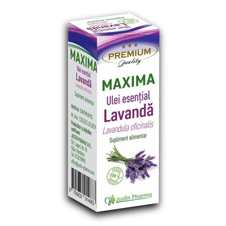 Aceite Esencial de Lavanda Maxima, 10 ml, Justin Pharma