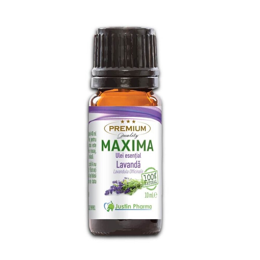 Aceite esencial de lavanda, 10 ml, Justin Pharma