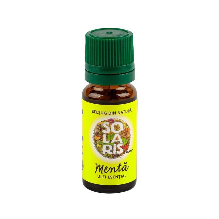 Aceite esencial de menta piperita, 10 ml, Solaris