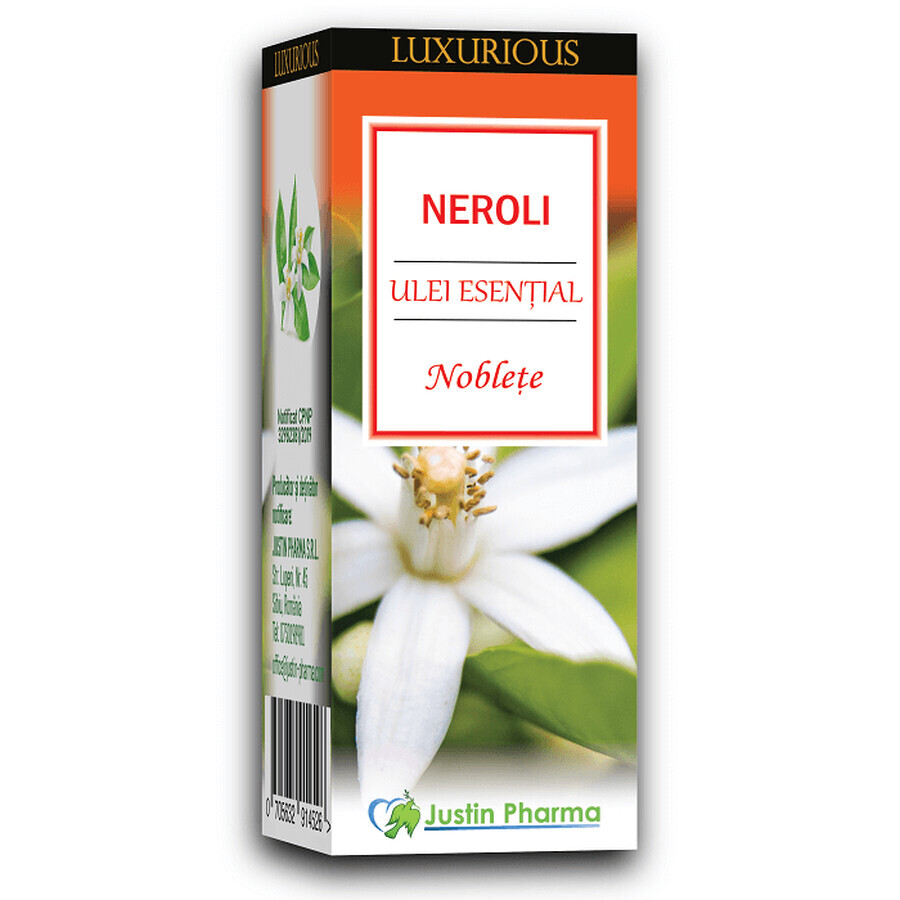 Lussuoso olio essenziale di neroli, 10 ml, Justin Pharma